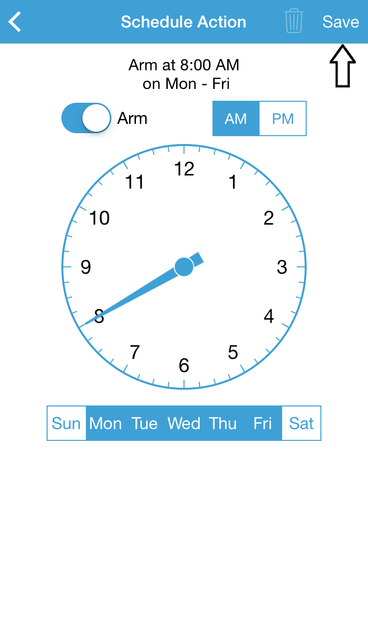 blink schedule different cameras