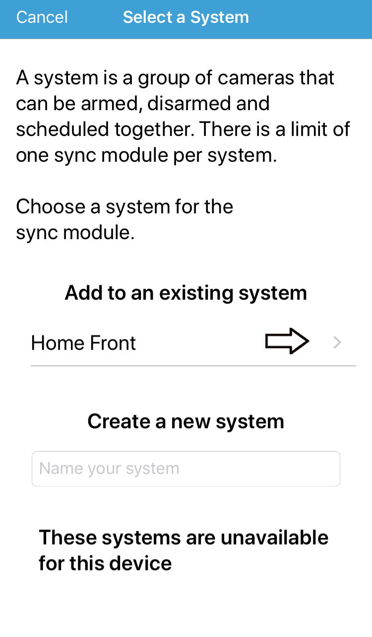 Select or create a System