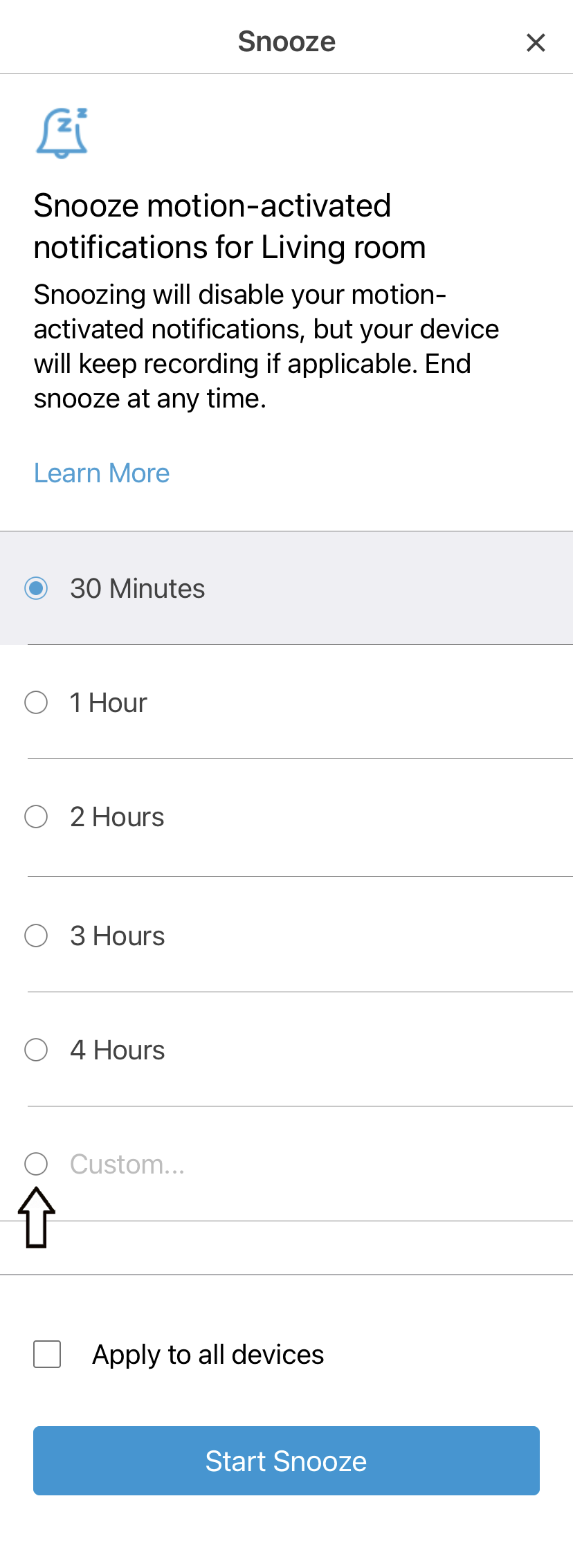 Blink xt2 hot sale sensitivity settings