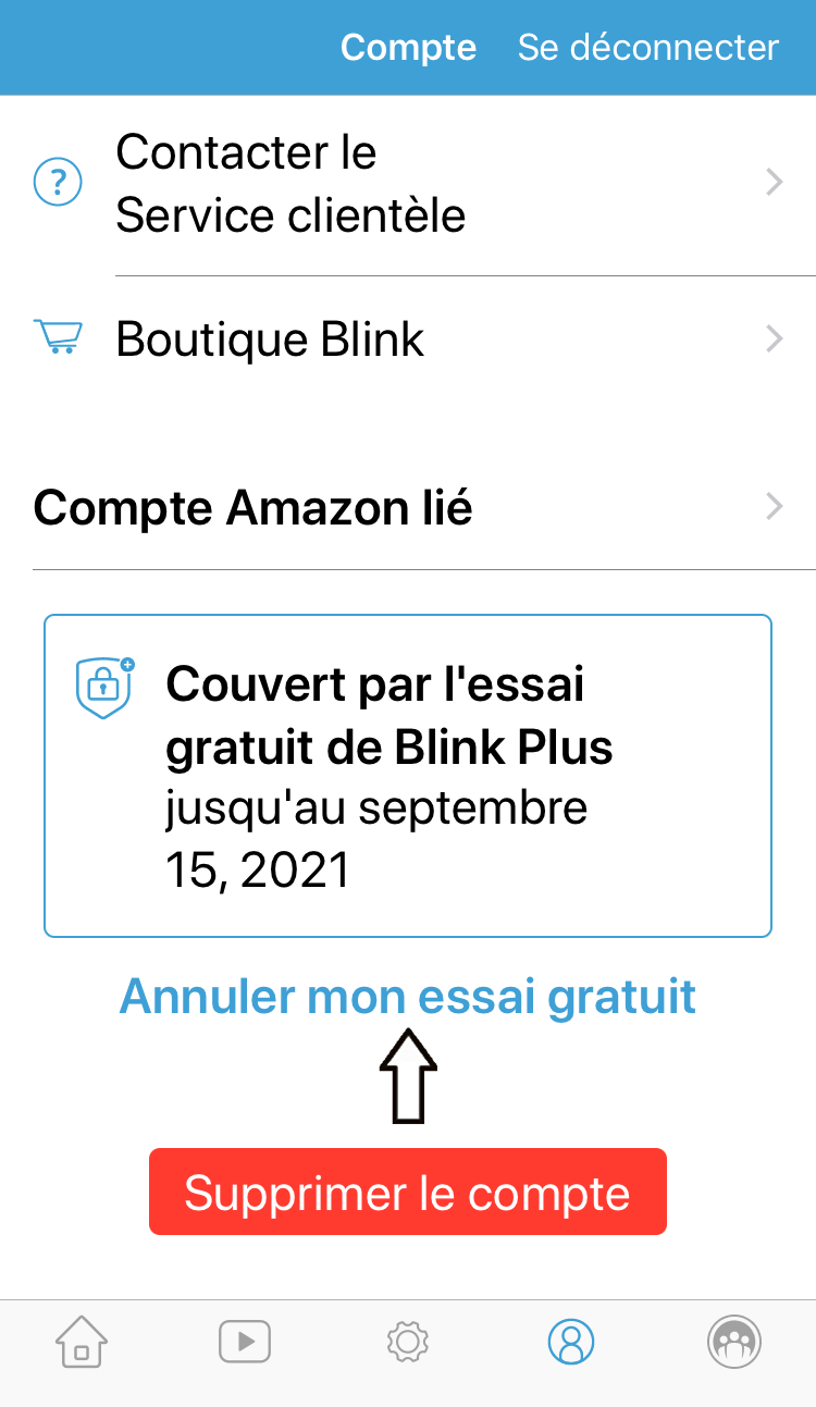 Blink Comment Annuler Un Essai Gratuit Du Plan Blink